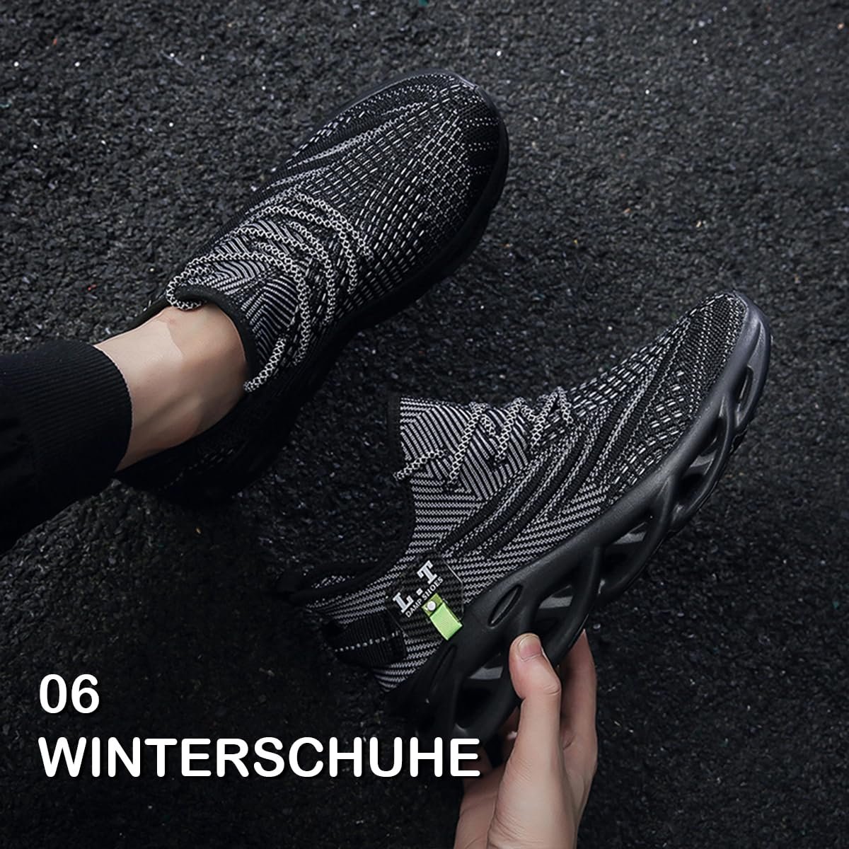 Чоловічі утеплені зимові черевики для активного відпочинку ZDFQLGV Водонепроникні, фото №7