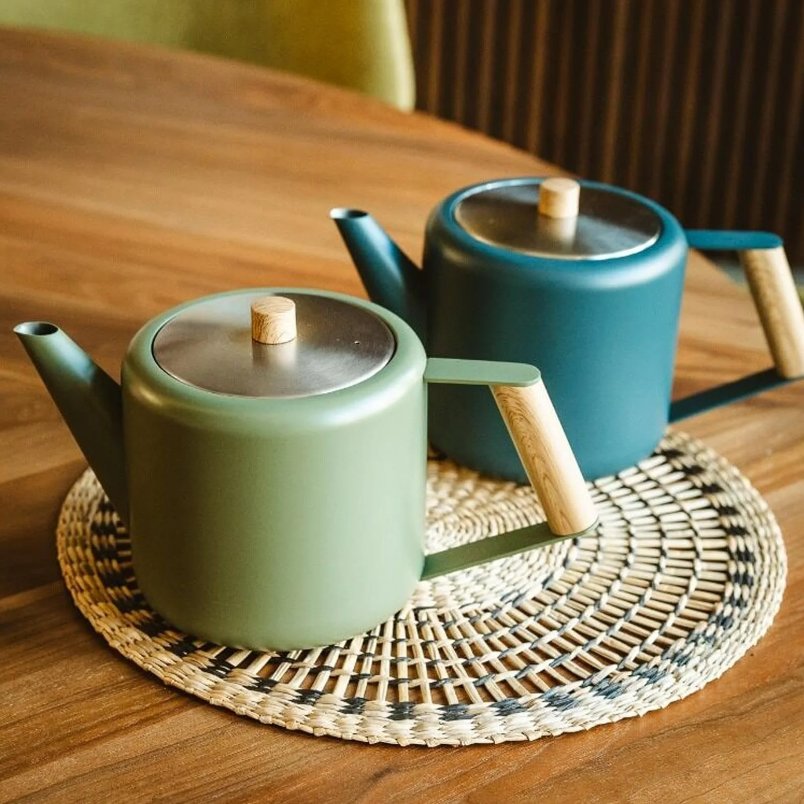 Чайник-заварник Bredemeijer Двостінний Зелений 1.1 літр Нержавіюча сталь, фото №9