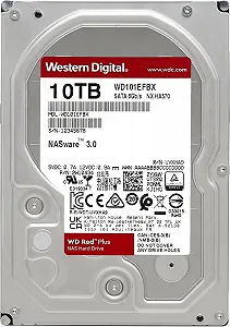 Внутрішній жорсткий диск 3.5" Western Digital Red Plus 10TB 7200 об\хв 215 Мб\с SATA III (WD101EFBX) synthetic.ua - Фото 1