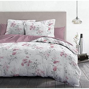 Підковдра Home Linge Passion Двоспальний 240 x 260 см Pompadour Білий та Пильно-рожевий - Фото 1