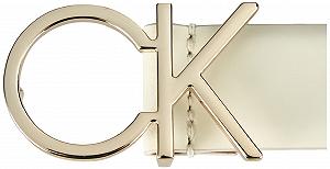 Ремінь Calvin Klein RE-Lock CK Logo 30 mm K60K610157, білий (Ecru), 65 synthetic.ua - Фото 1