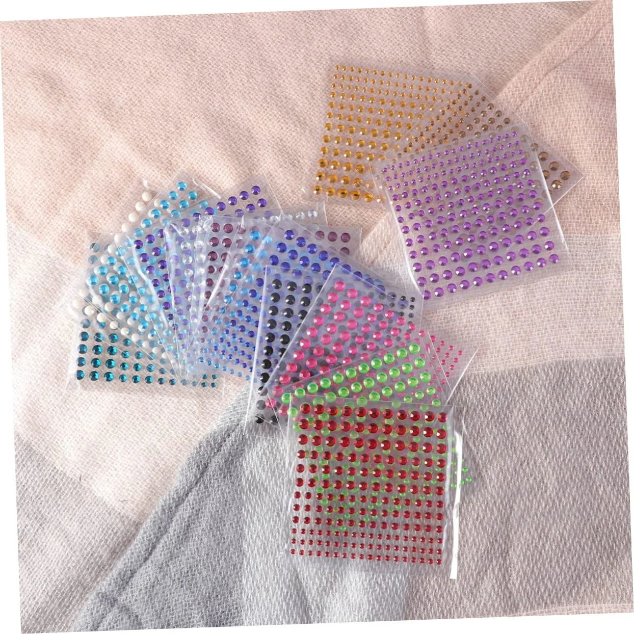 Наклейки Стразы NUOBESTY для тела, лица, самоклеящиеся, акриловые, фото №6