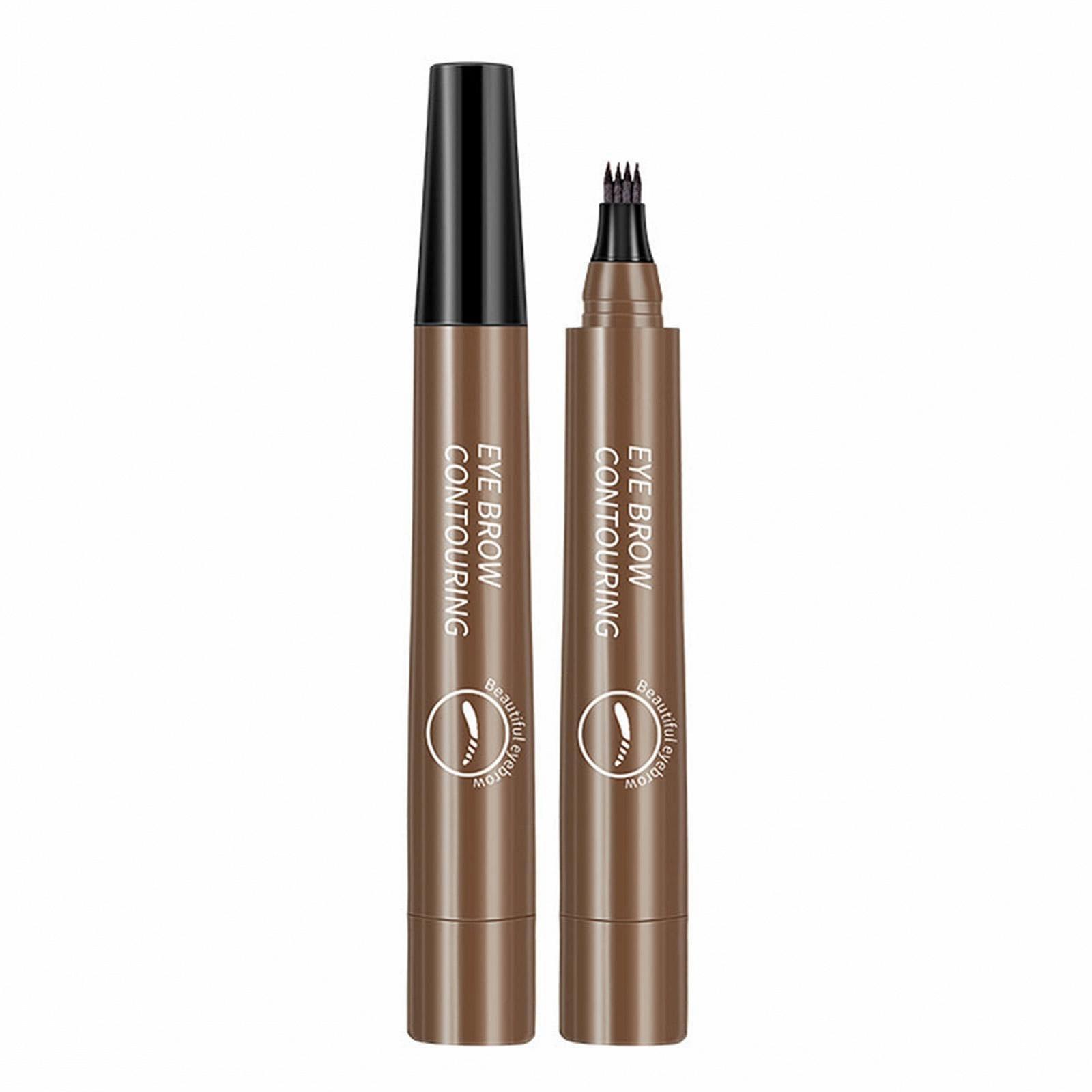 Олівець Microblading Pen Водостійкий з 4 вилчастими кінчиками для брів Рідкий Олівець стійкий для мікроблейдингу Макіяж для брів, фото №1