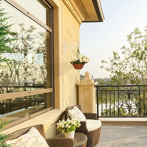 Кронштейн для подвесной корзины Relaxdays Leaves 30 x 29.5 x 2 см железный Белый synthetic.ua - Фото 1