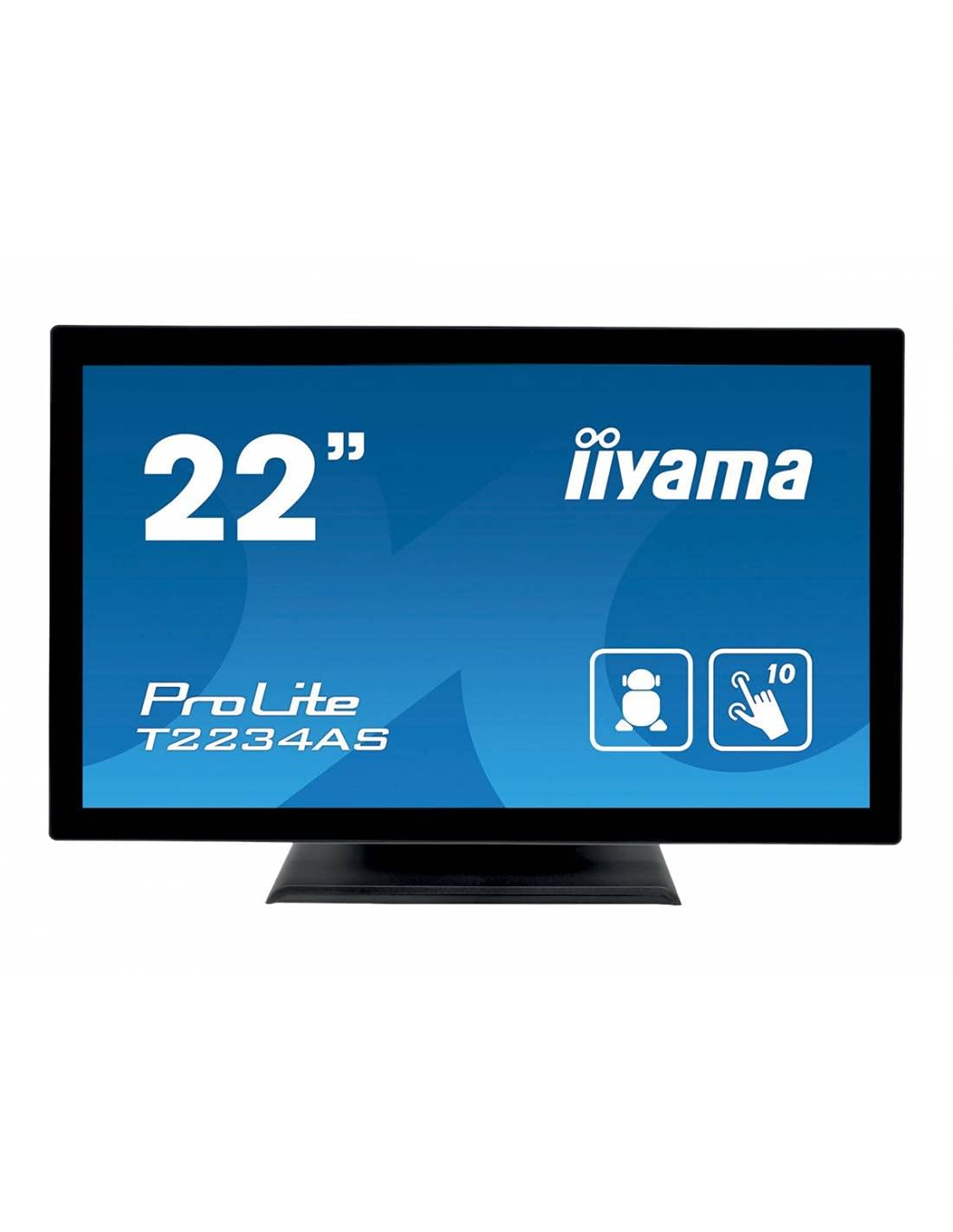 Монитор iiyama ProLite T2234AS-B1 55 см IPS LED Full HD 10-точечный Мультитач Емкостный HDMI USB 2.0 RS-232C RJ45 Android OS IP65 Черный, фото №4