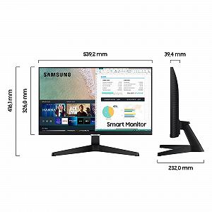 Монитор Samsung M5 Smart S32AM501NU 32 дюйма VA Панель с динамиками FHD Разрешение Частота обновления 60Hz Безрамочный Smart TV Приложения с пультом ДУ Auto Source Switch Plus Белый synthetic.ua - Фото 1