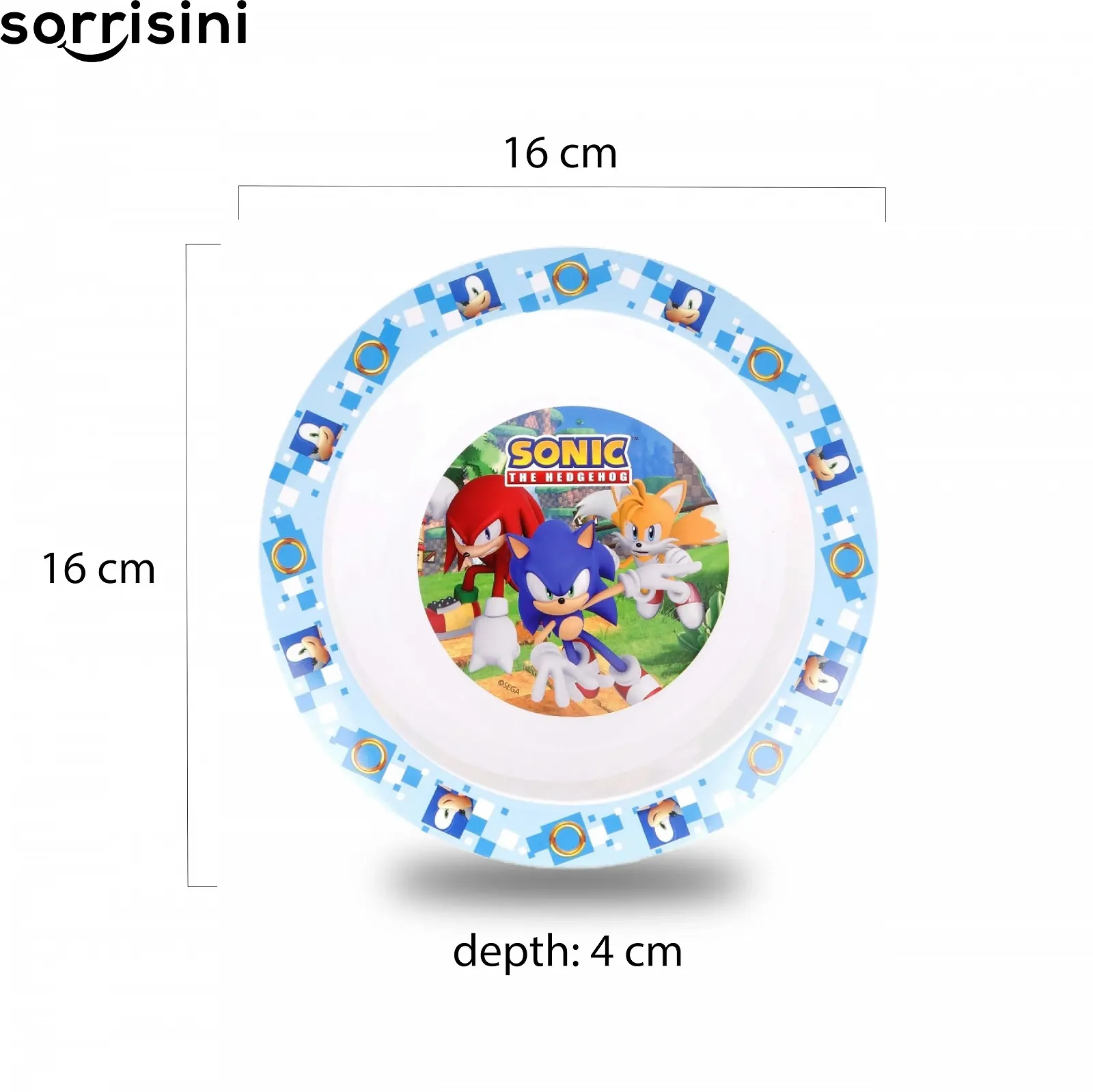 Набор детской посуды Sorrisini Sonic: тарелка, миска для каши, чашка 350 мл, детские столовые приборы, фото №7 Набор детской посуды Sorrisini Sonic: тарелка, миска для каши, чашка 350 мл, детские столовые приборы, фото №7