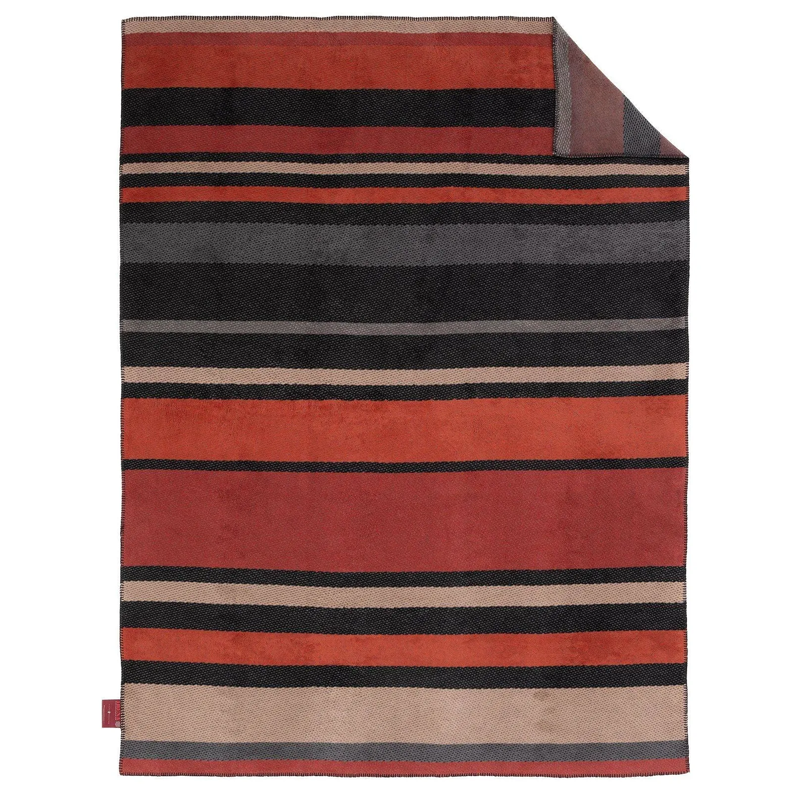 Покрывало Ibena Latina Антрацитовый/Терракотовый 150 x 200 см, фото №2