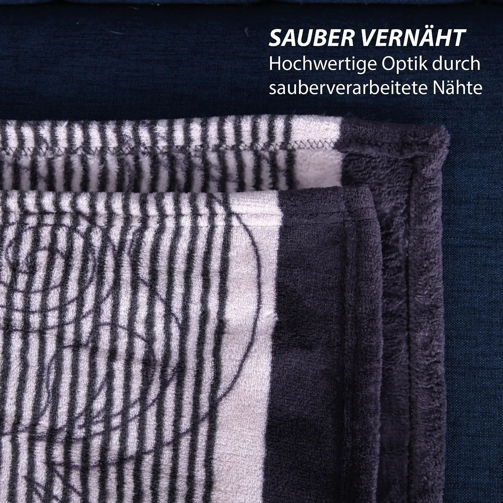 Одеяло Bestlivings Пушистое одеяло из микрофибры 150 x 200 см (Ornament) Пушистое одеяло для дивана, кушетки и кровати, покрывало Oeko-Tex - накидка на диван, фото №6