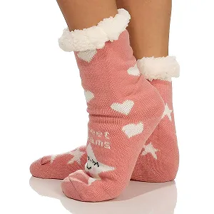 Шкарпетки-капці Cleostyle CL 0267 Fluffy Cottage ABS з хутром Teddy synthetic.ua - Фото 1