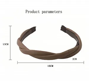 Обруч Шкіряний плетений з двох пасм synthetic.ua - Фото 1