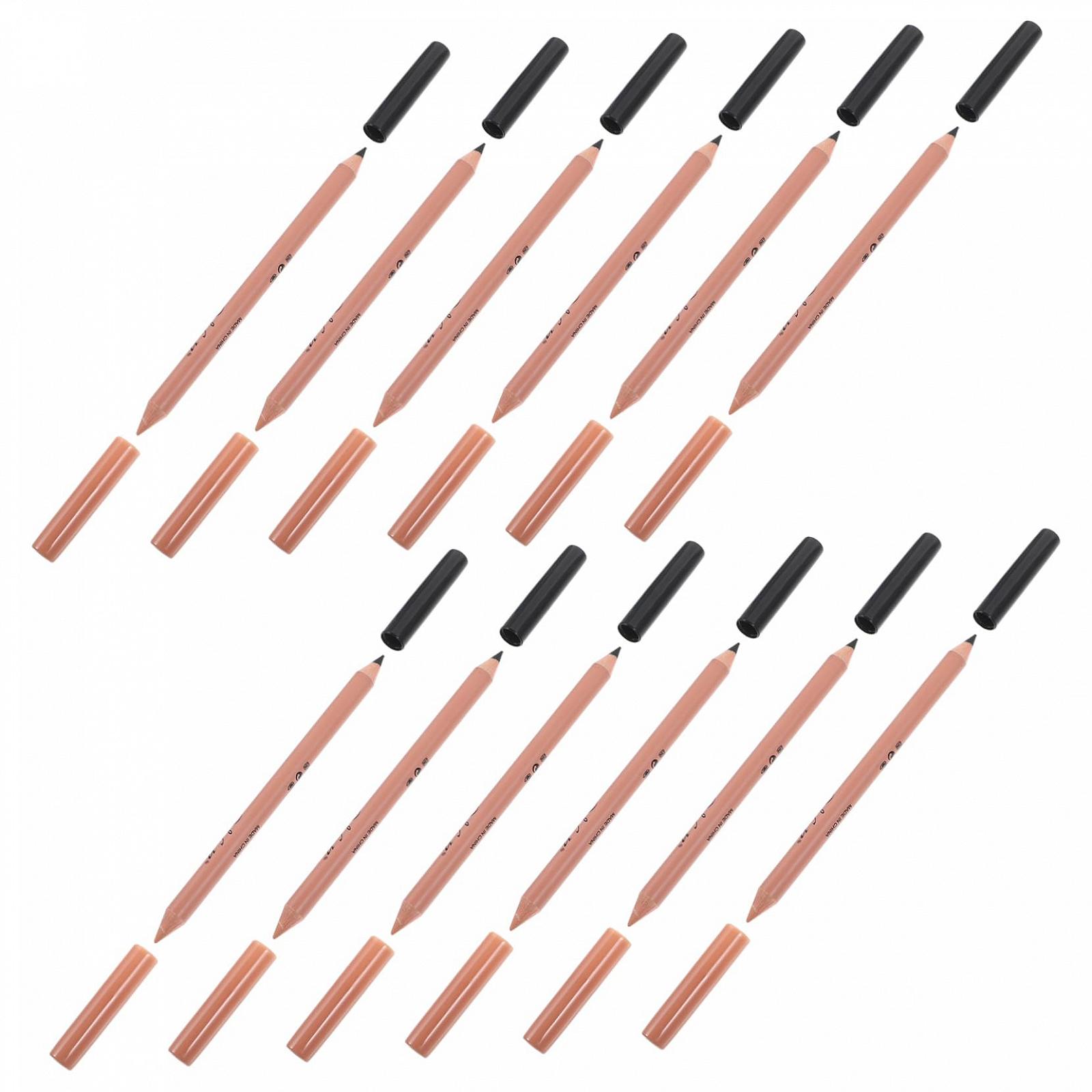 Олівець WOFASHPURET Dual Use Makeup Tool для жінок Косметичний набір для брів Набір з маленькими консилерами Miss Wood Експортний набір 12 шт, фото №1