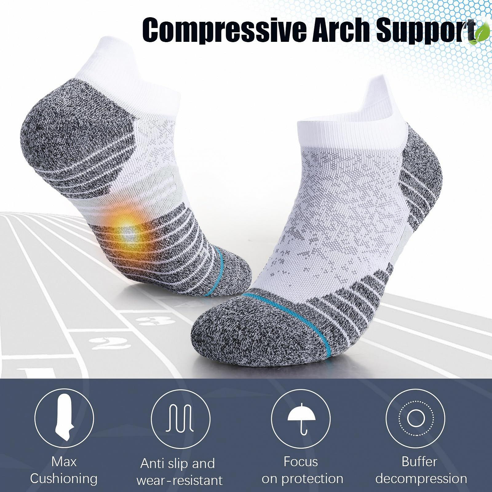 Компрессионные носки для мужчин и женщин 4 пары, для облегчения подошвенного фасциита, 15 мм рт. ст., спортивная поддержка, нескользящие, потоотводящие носки для бега, фото №4 Компрессионные носки для мужчин и женщин 4 пары, для облегчения подошвенного фасциита, 15 мм рт. ст., спортивная поддержка, нескользящие, потоотводящие носки для бега, фото №4