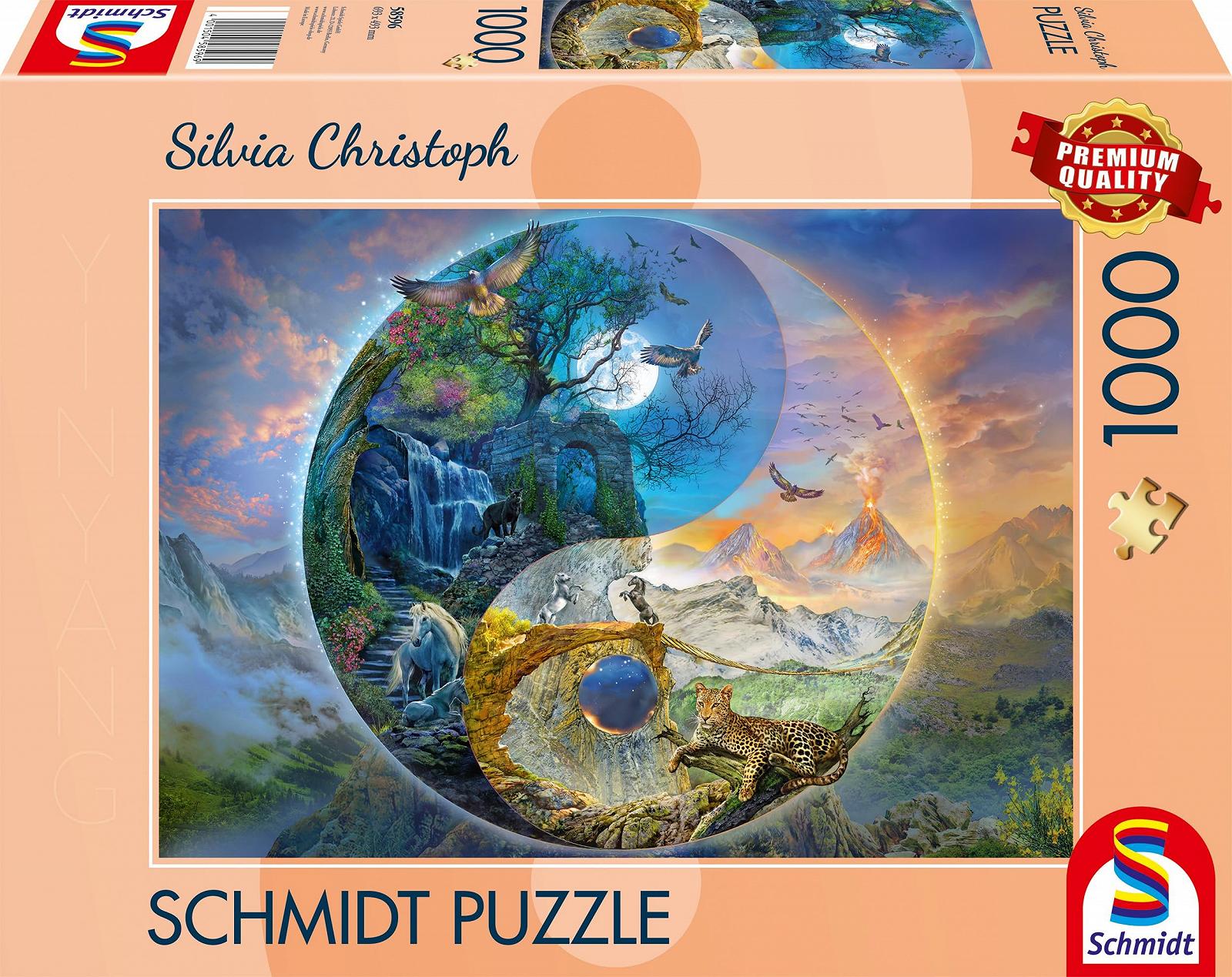 Пазл Schmidt Spiele Silvia Christoph Yin & Yang Mountain World 58596 1000 элементов, фото №5