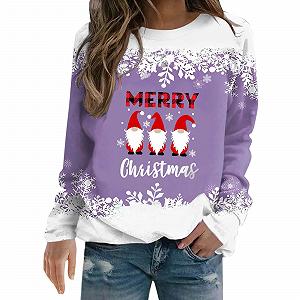 Женский свитшот Generisch Элегантный Длинный Повседневный Пуловер Осенний Базовый Туник Без капюшона Классический - Фото 1