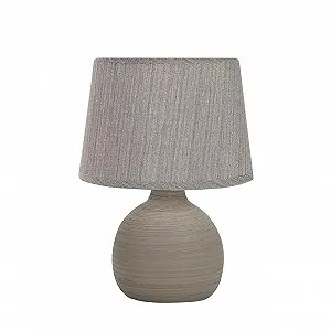 Настільна лампа Luxus London H 25 x Діаметр 18 E14 Кераміка Коричневий - Фото 1