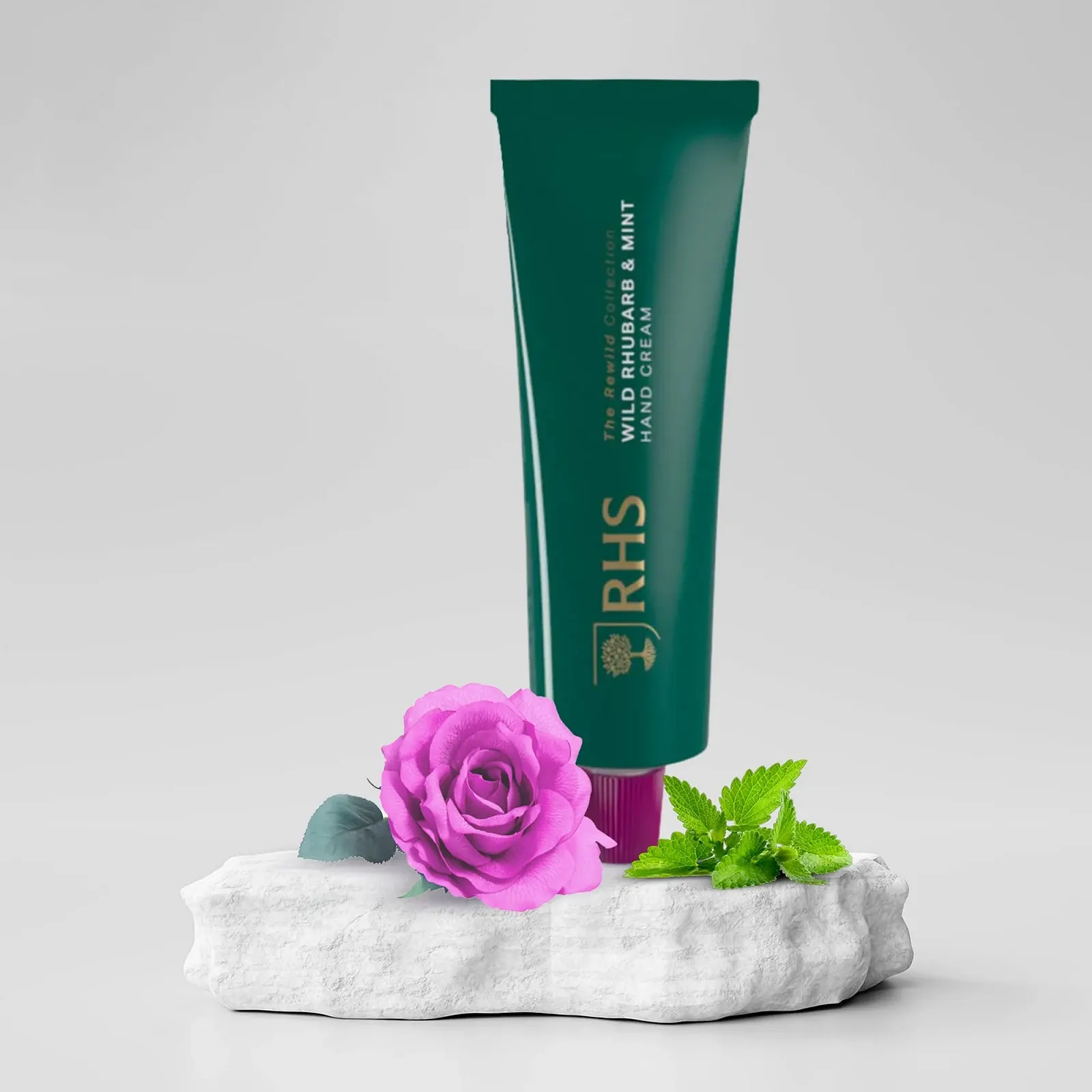 Крем для рук RHS Rewild Wild Rhubarb & Mint, фото №3