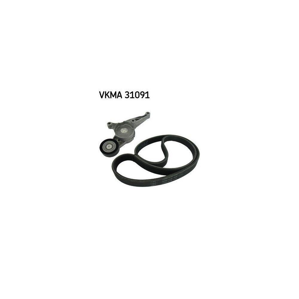 Комплект поліклинового ременя SKF VKMA 31091 для AUDI FORD SEAT SKODA VW, фото №1