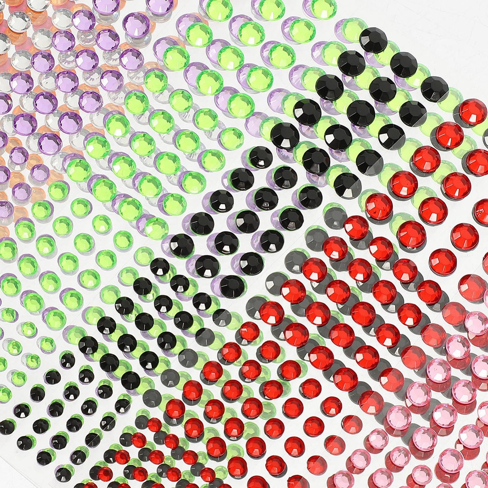 Наклейки для нігтів та обличчя Ipetboom, 12 аркушів, блискучі самоцвіти, унікальна, фото №9