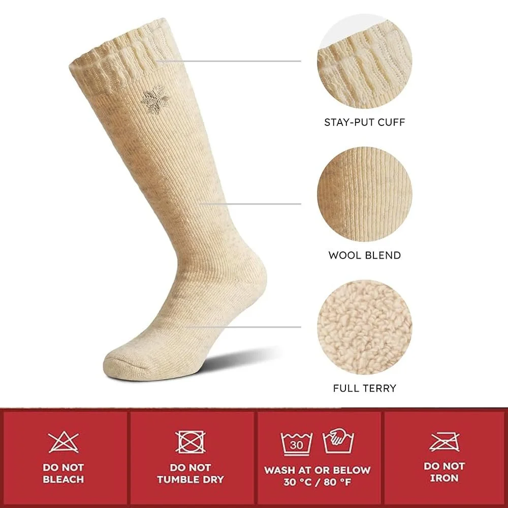 Високі шкарпетки до коліна Nordic Socks Premium з 70% вмістом мериносової вовни, 2 пари, фото №3