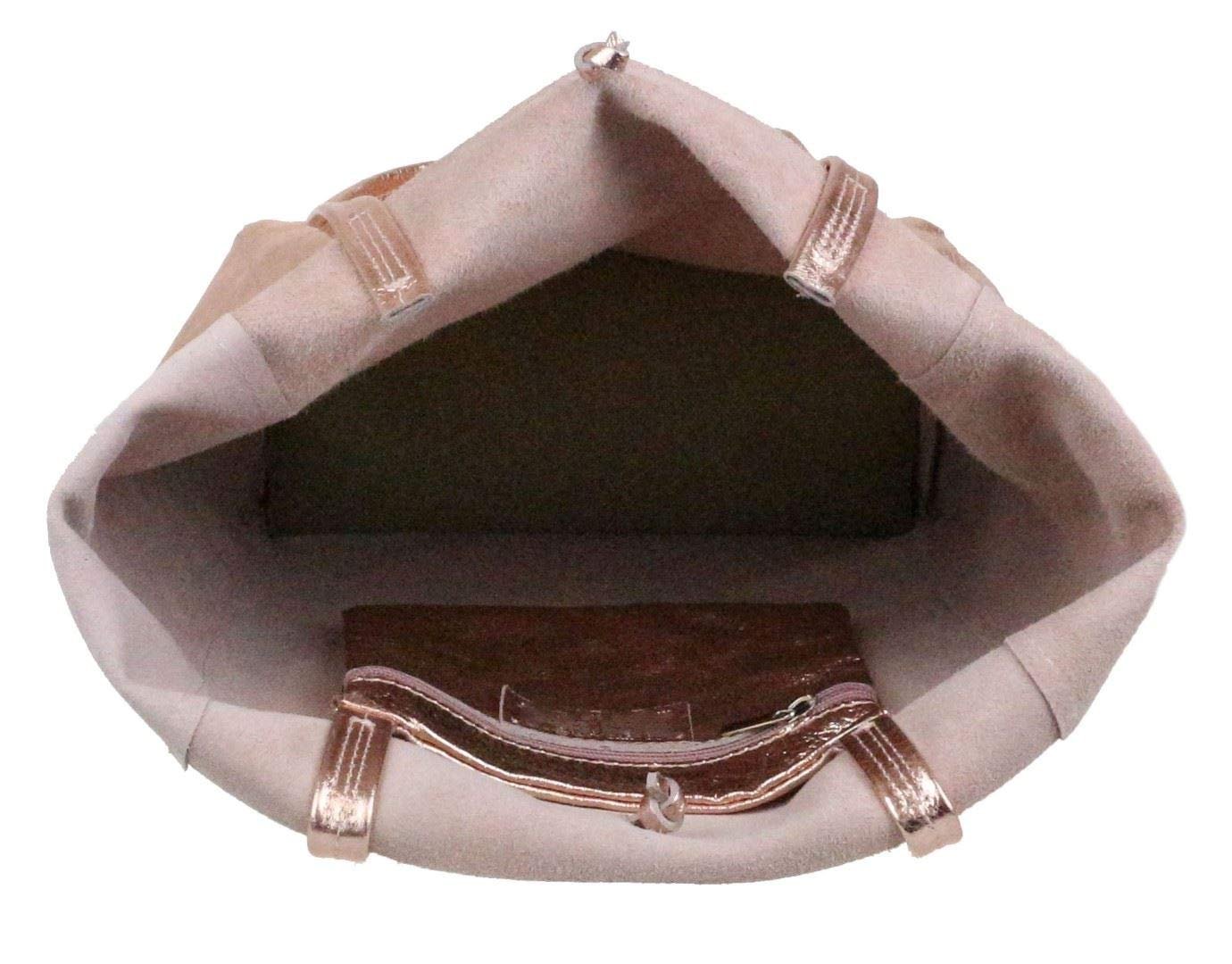 Женская сумка с открытым верхом из натуральной кожи Girly Handbags, фото №3