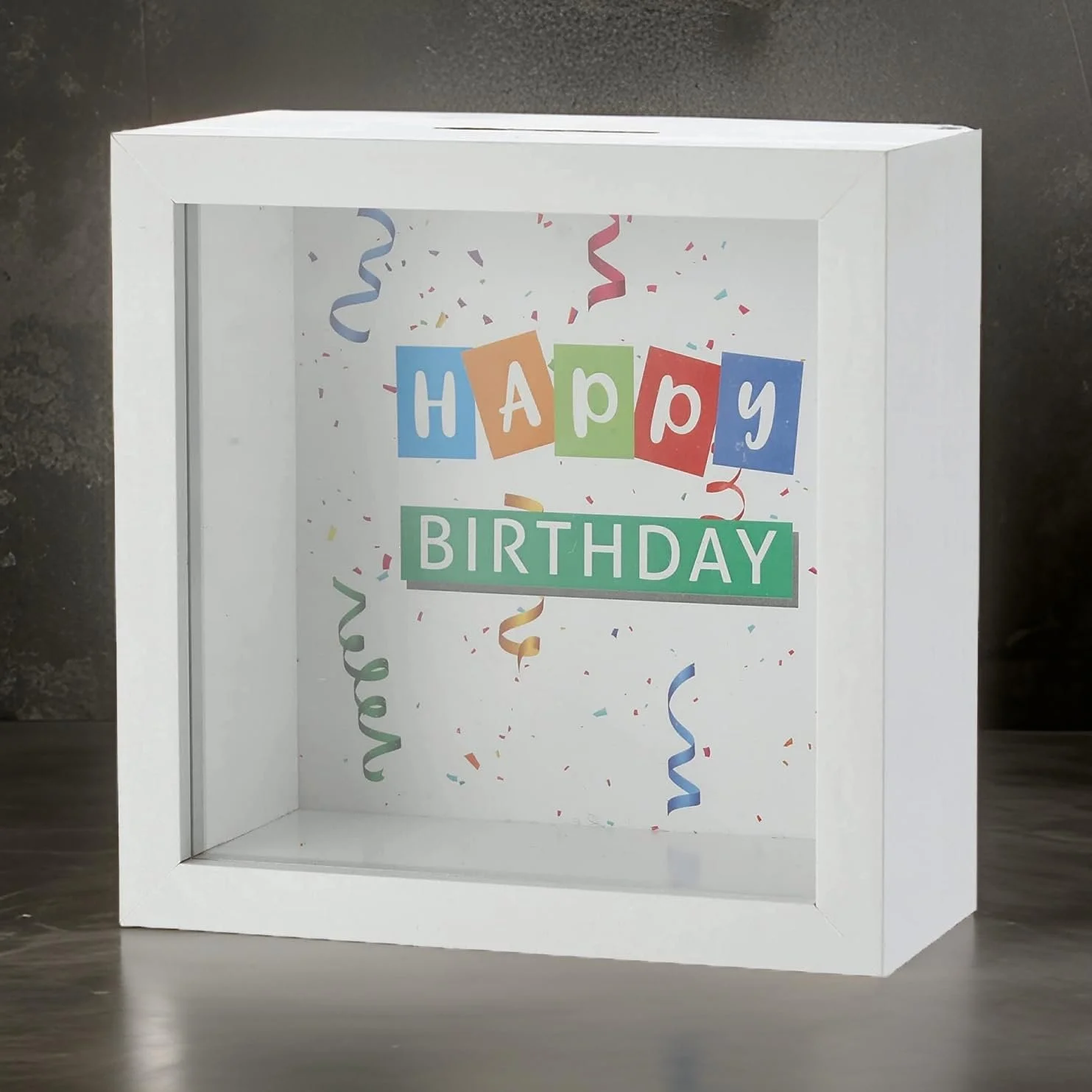Скарбничка MC-Trend Happy Birthday дерев'яна для подарунка, фото №3