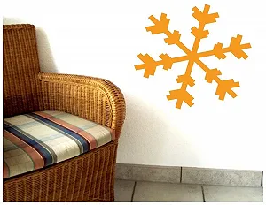 Наклейка на стіну Ice Crystal 4 25 x 25 см Біла synthetic.ua - Фото 1