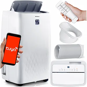 Мобільний кондиціонер Berdsen 5-в-1 14000 BTU з функцією обігріву та WiFi Tuya Smart - Фото 1