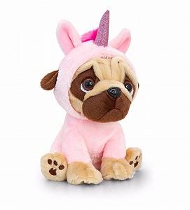 Мягкая игрушка Keel Toys Pugsley Мопс-единорог 20 см - Фото 1