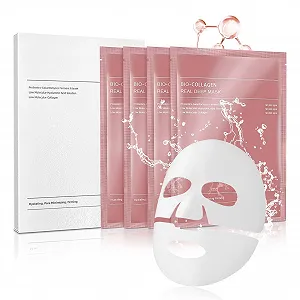 Маска Allony Deep Collagen, органічна маска для підвищення рівня колагену, нічна, 4 штуки - Фото 1