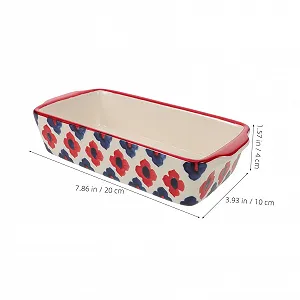 Форма для запекания керамическая прямоугольная с ручками для духовки и микроволновой печи synthetic.ua - Фото 1