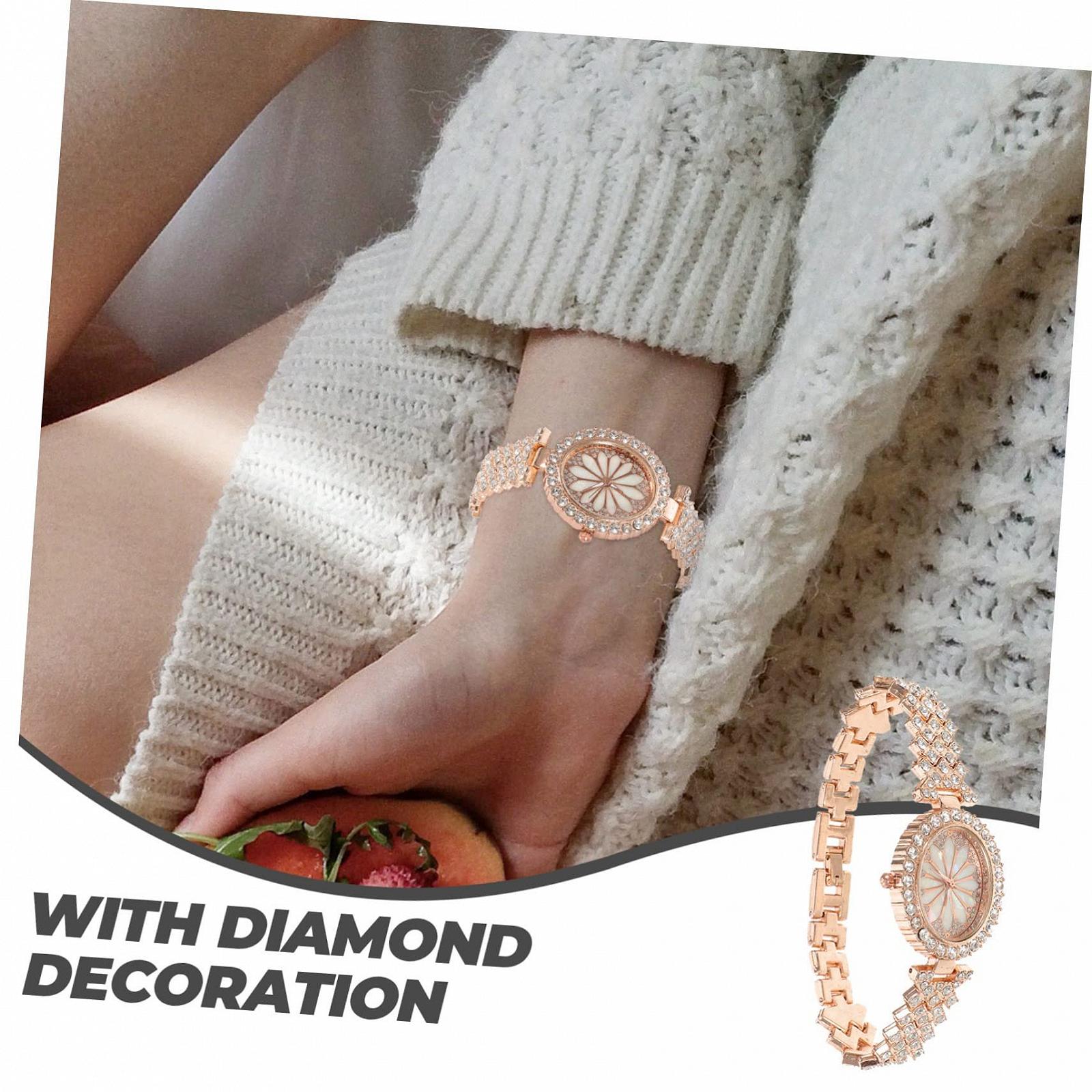 Жіночий годинник PartyKindom, жіночий, декоративний, металевий, рожевий, фото №5 Жіночий годинник PartyKindom, жіночий, декоративний, металевий, рожевий, фото №5