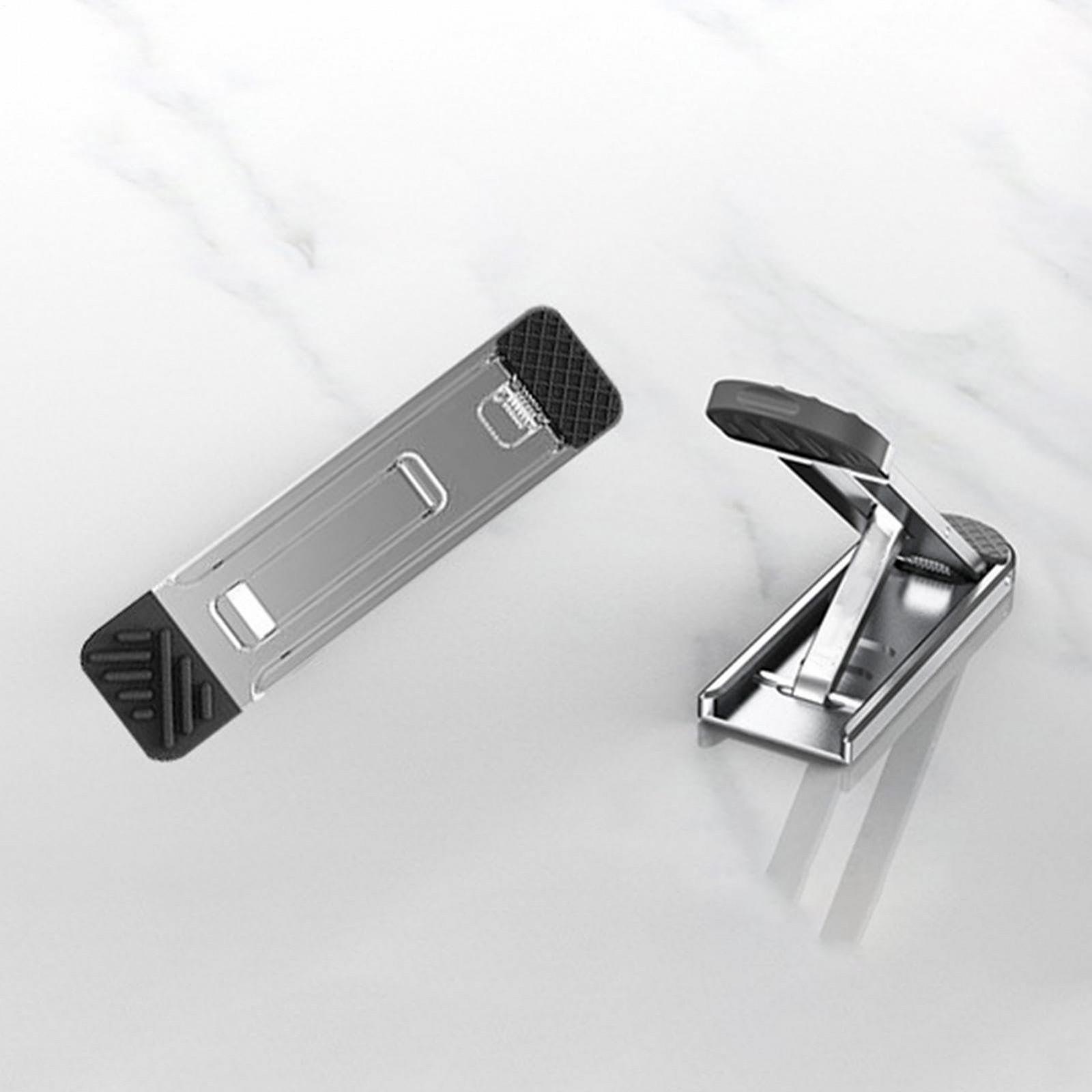 Портативная мини-подставка для ноутбука, регулируемая по высоте подставка для ноутбука с 3 уровнями, нескользящая складная подставка для ноутбука для лучшей вентиляции в офисе, дома и в деловой поездке, фото №9