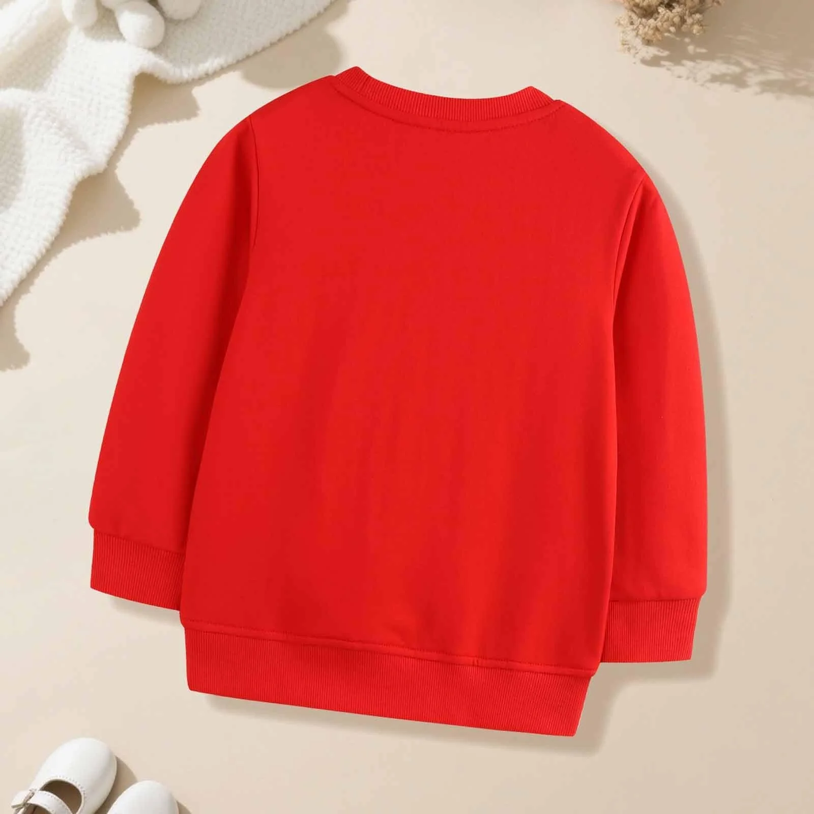 Затишний зимовий худі для дівчаток зі святковою вишивкою, м’який флісовий, фото №4