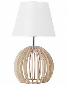 Настільна лампа Beliani Samo Wooden White - Фото 1