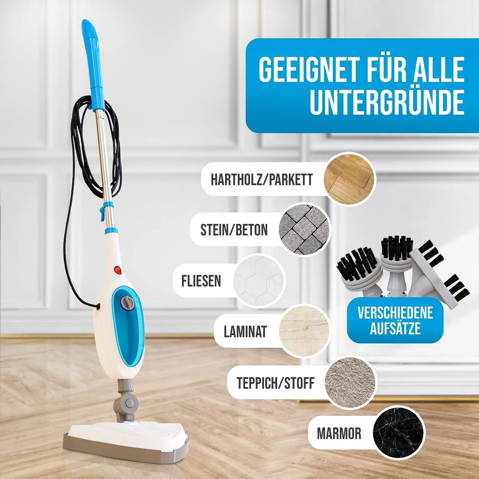 Пароочисник Strex 12-в-1 1500 Вт 280 мл, фото №2 Пароочисник Strex 12-в-1 1500 Вт 280 мл, фото №2