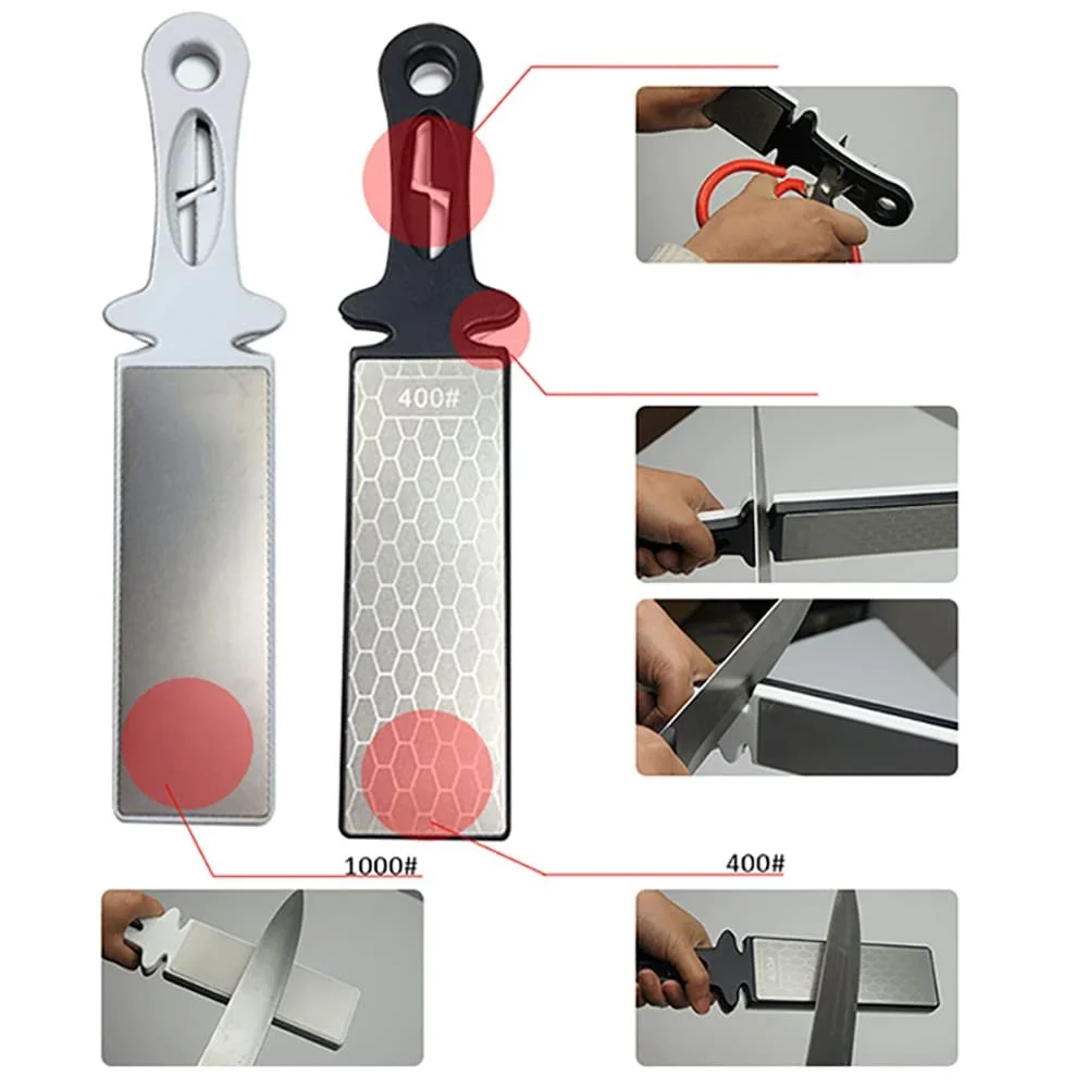 Точилка алмазна двостороння 400/1000 грит для ножів та ножиць багатофункціональна, фото №6