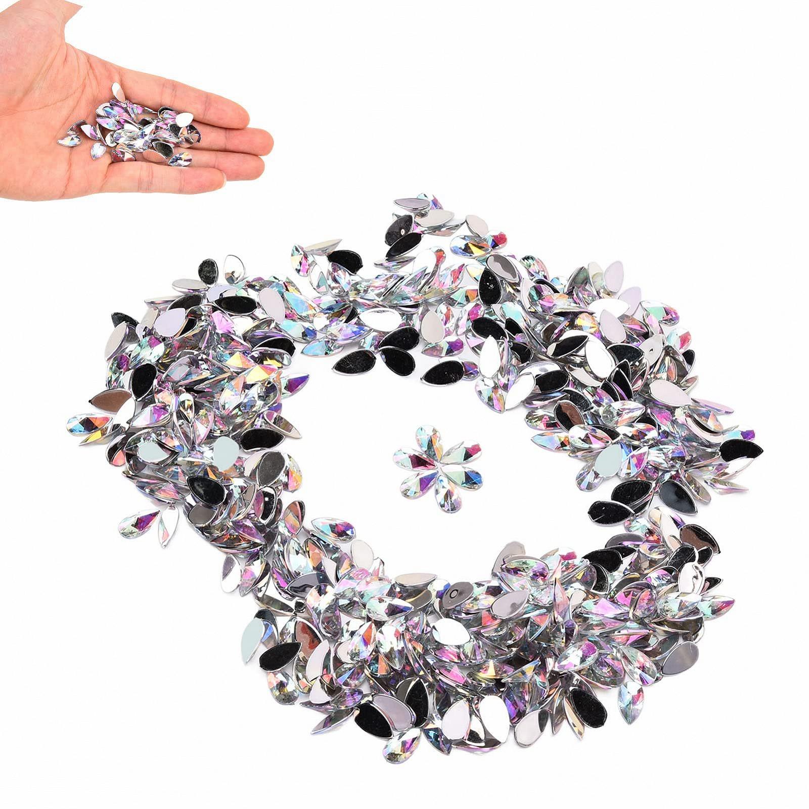 Стрази для нігтів Плоска Крапля 8 x 13 мм, 500 штук в упаковці, фото №4 Стрази для нігтів Плоска Крапля 8 x 13 мм, 500 штук в упаковці, фото №4