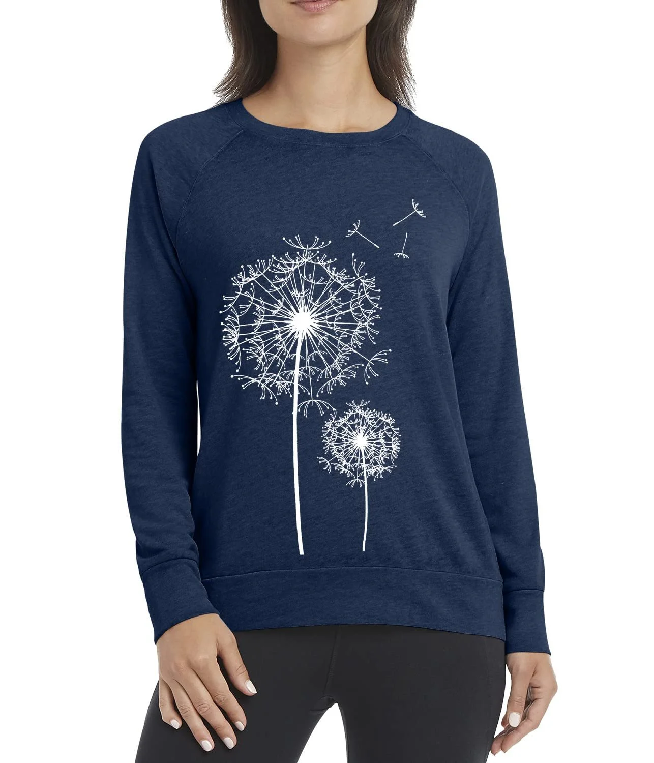 Свитшот Minetom Женский С буквами принт Осенний с длинными рукавами Круглый вырез Свободный Повседневный Топ Спортивный Уличный стиль Без капюшона Осенний Зимний, фото №2