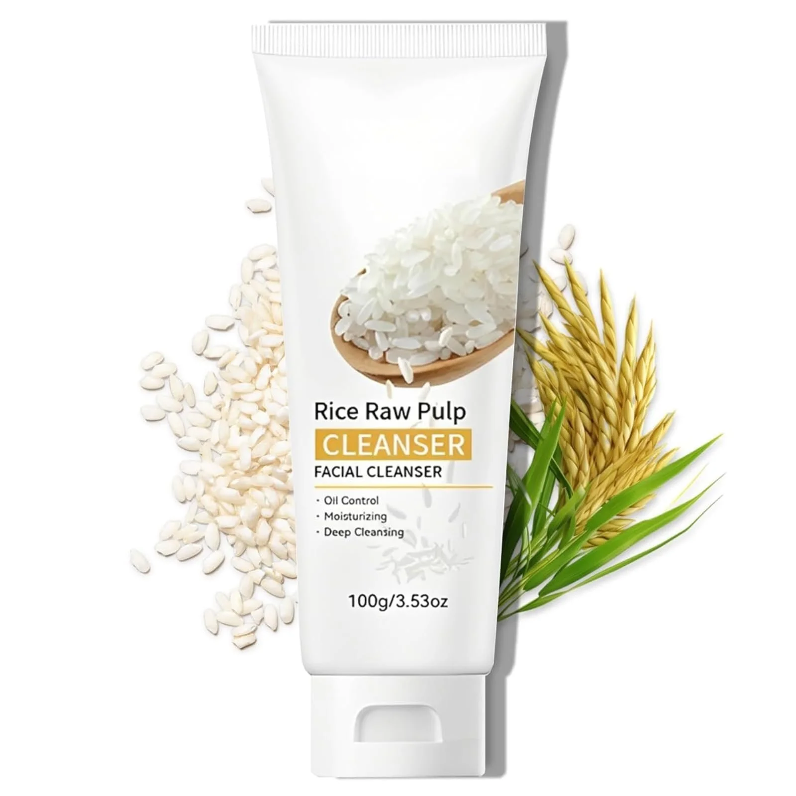 Очисник для обличчя Рисова вода Глибоке очищення пір, М'яке відлущення, Зволоження, фото №1