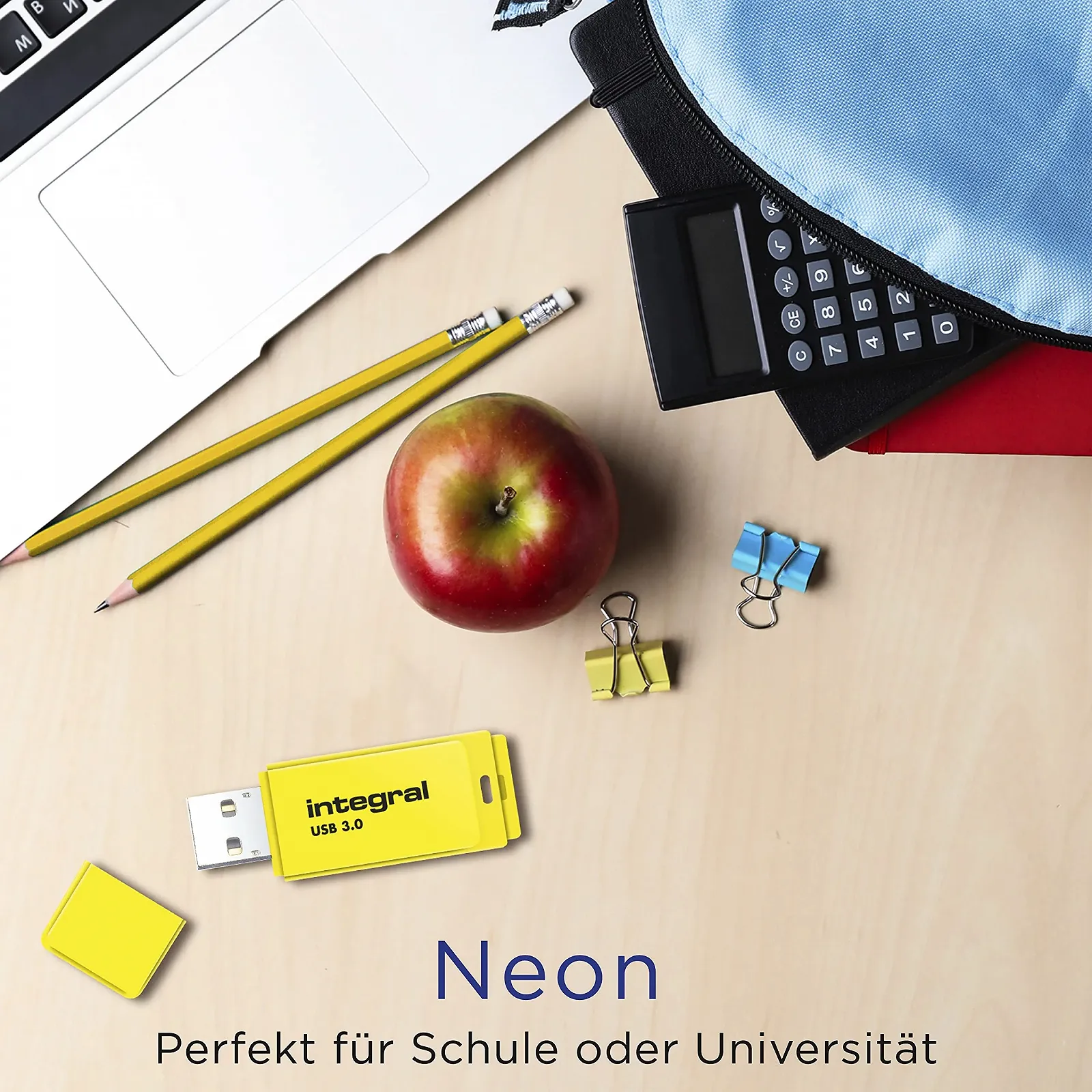 Флеш-диск Integral Neon 128 GB USB 3.0 Yellow, фото №6 Флеш-диск Integral Neon 128 GB USB 3.0 Yellow, фото №6