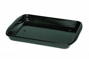 Деко для запікання Riess Professional овальне 33 x 42 см чорне - Фото 1