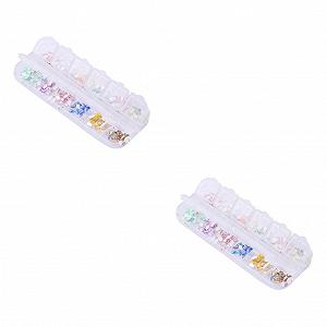 Стрази для нігтів minkissy, блискучі, декоративні кристали з практичним ящиком для зберігання - Фото 1