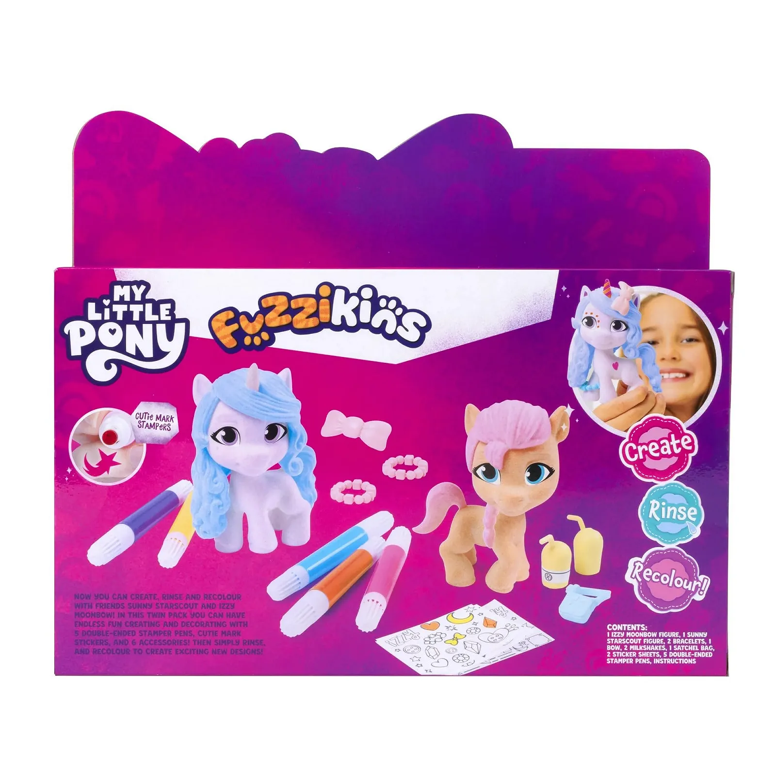 Ігровий набір Fuzzikins My Little Pony Twin Pack (Sunny & Izzy) Рожевий та Фіолетовий, фото №9 Ігровий набір Fuzzikins My Little Pony Twin Pack (Sunny & Izzy) Рожевий та Фіолетовий, фото №9