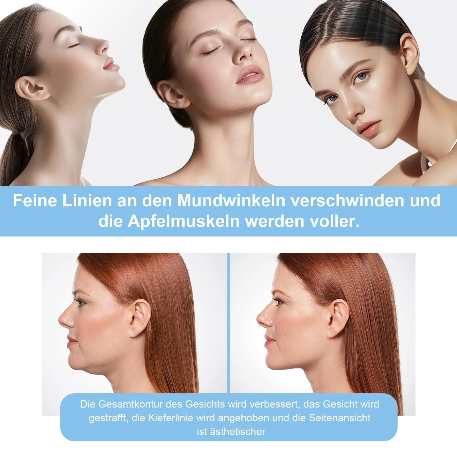 Маска V-подібна для підтяжки обличчя Комплект для підтяжки подвійного підборіддя - 5 штук, фото №5