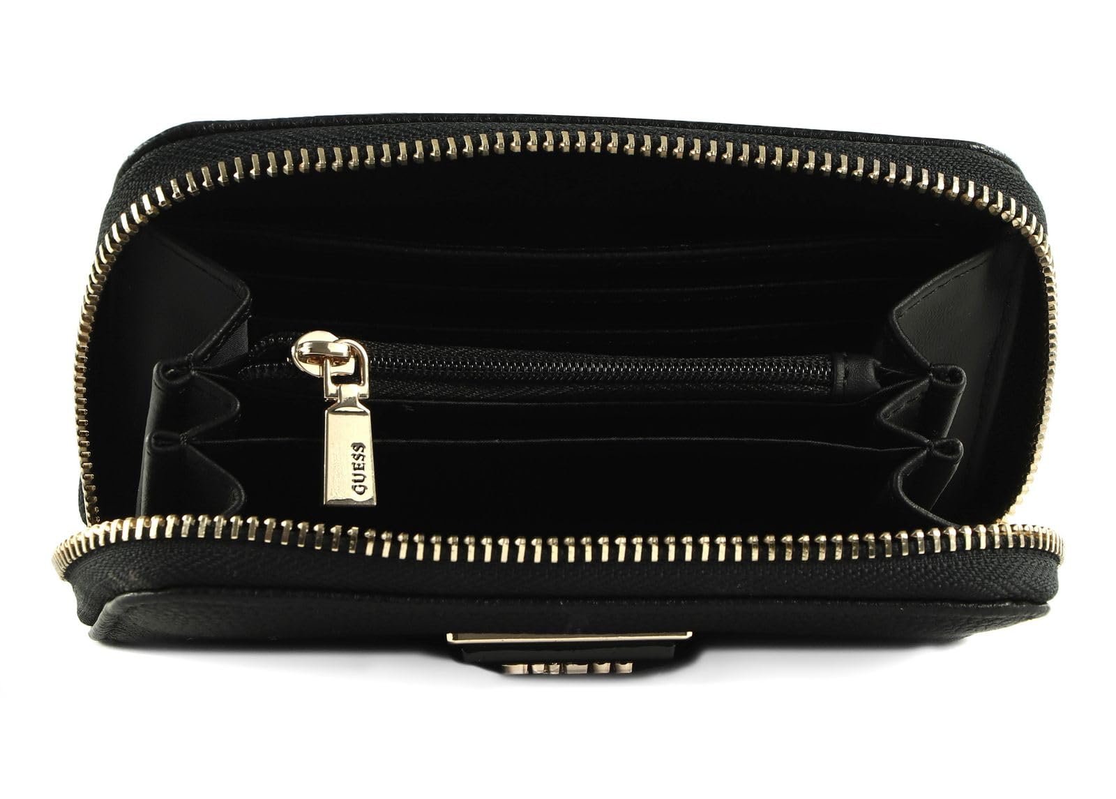Гаманець GUESS Meridian SLG Medium Zip Around Black, фото №2