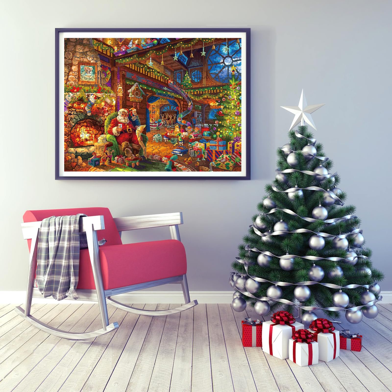 Деревянный пазл Christmas 500 элементов Уникальная форма животных (30 x 40 см), фото №6