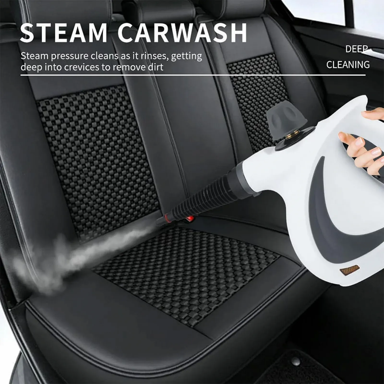 Пароочисник та парова швабра з набором аксесуарів та електричним плямовивідником для килимів, меблів та підлоги, фото №2 Пароочисник та парова швабра з набором аксесуарів та електричним плямовивідником для килимів, меблів та підлоги, фото №2