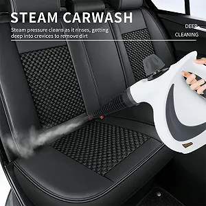 Пароочисник та парова швабра з набором аксесуарів та електричним плямовивідником для килимів, меблів та підлоги synthetic.ua - Фото 1