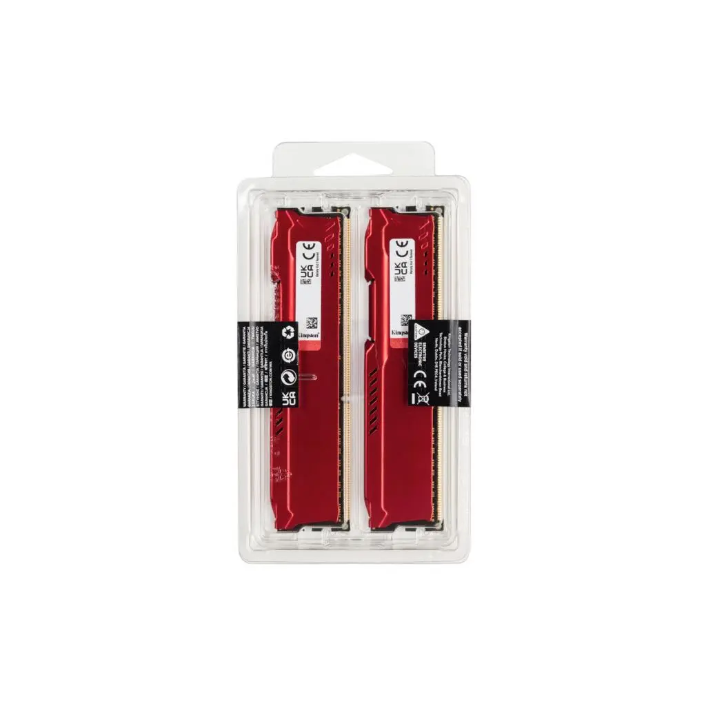 Модуль пам'яті для комп'ютера DDR3 8GB 2x4GB 1600 MHz Fury Beast Red Kingston ex HyperX (KF316C10BRK2/8), фото №6 Модуль пам'яті для комп'ютера DDR3 8GB 2x4GB 1600 MHz Fury Beast Red Kingston ex HyperX (KF316C10BRK2/8), фото №6